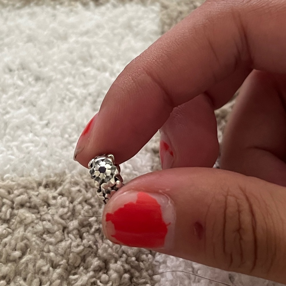 Pandora flower spacer charm